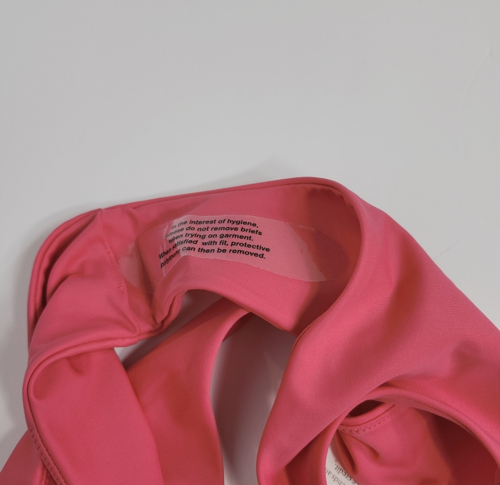 Quince Italian High Leg Bikini Bottom Small Pink Swimwear Beach NEW NWT - Picture 4 of 6